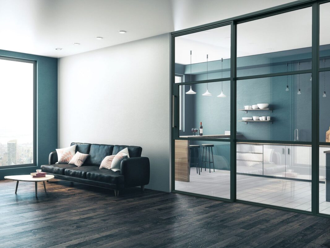 AluSpace internal sliding door