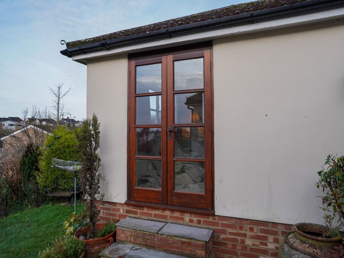 before and after french doors