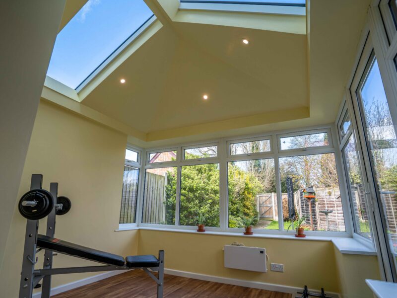 high vaulted conservatory ceiling